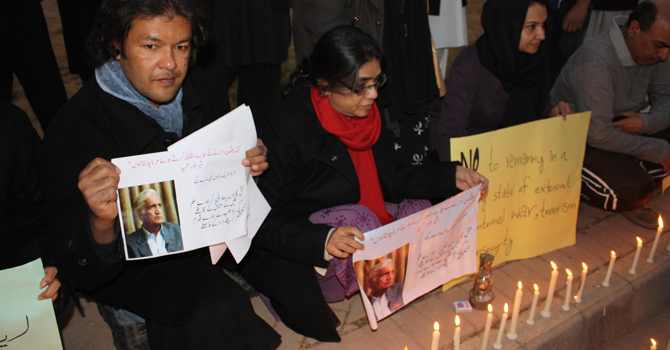 Vigil for KPK blasts and War on Terror victims in Pakistan